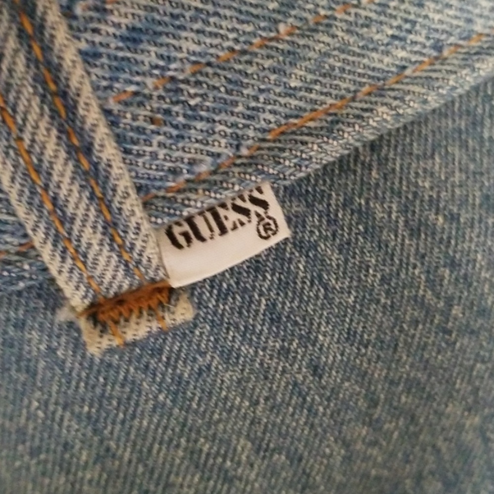 Guess Backpack Duffel Bag Patchwork Denim Unique - image 7